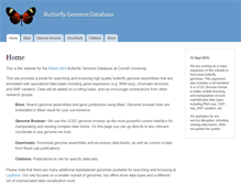 Tablet Screenshot of butterflygenome.org